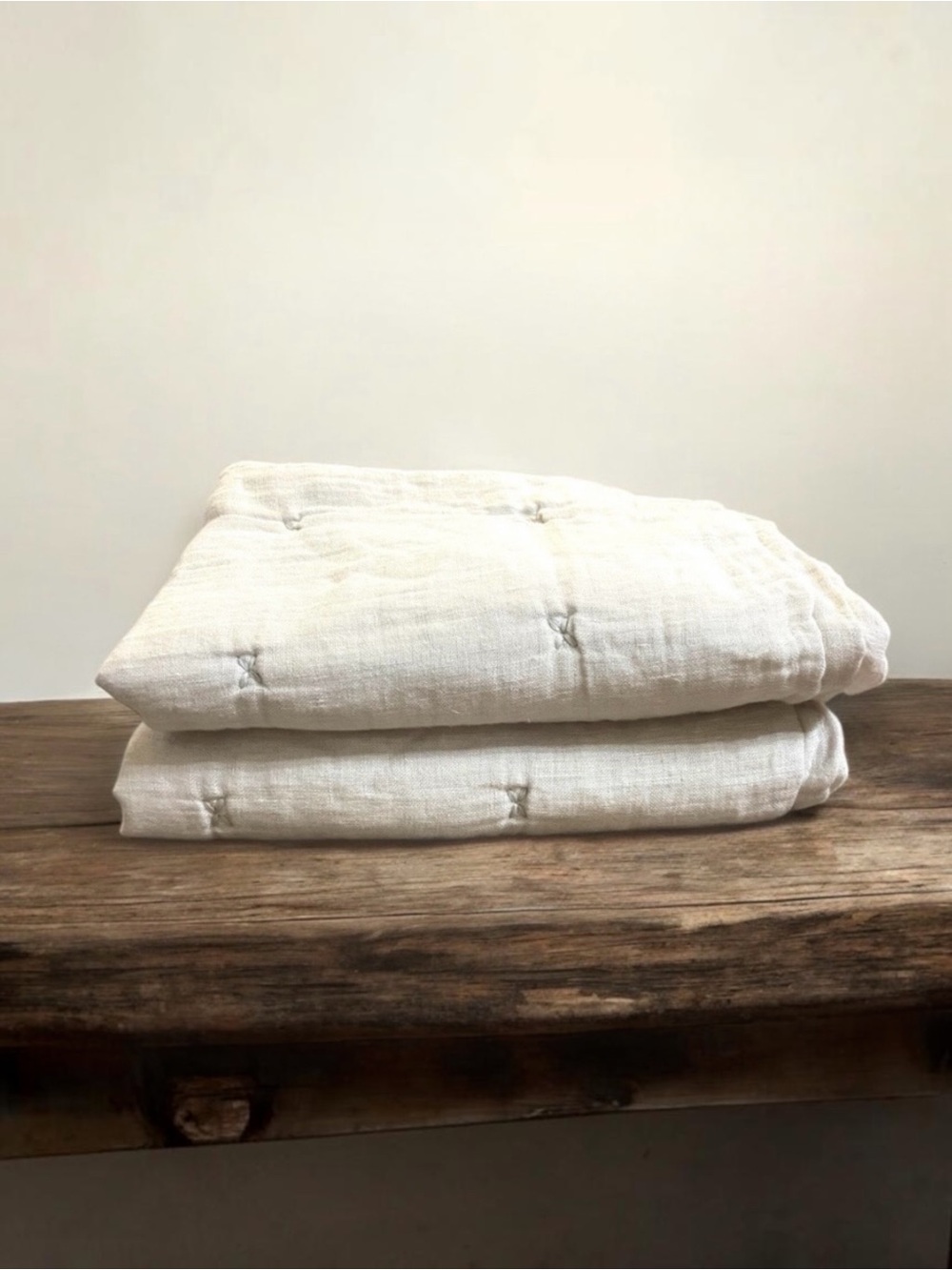 RESTORATION HARDWARE 2 LINEN GAUZE DUNE BEIGE 20x28 Pillow Shams